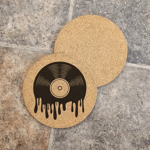 Melting vinyl record - melting, music