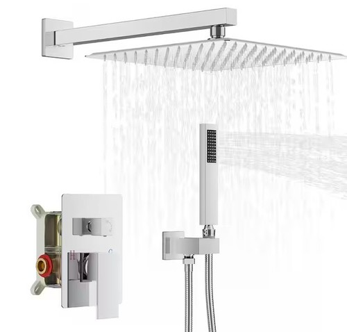 Bwe shower system square - shower, 12"