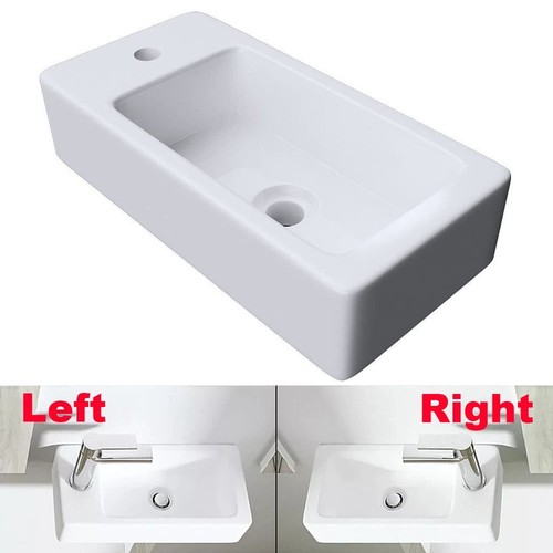 Small white bathroom wall hung - small,