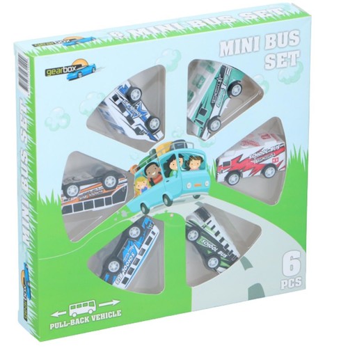 6piece mini bus toy - mini, set
