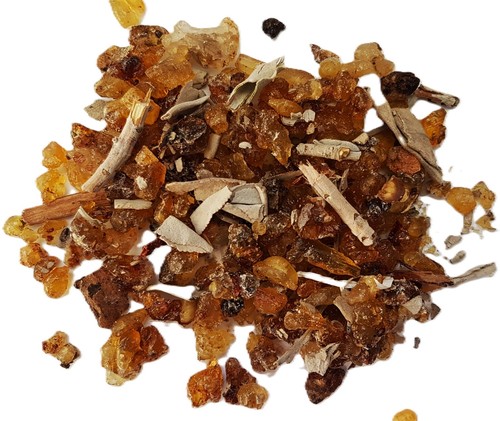 White sage incense resin - white,