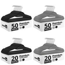 FLOCKED VELVET CLOTHES HANGERS