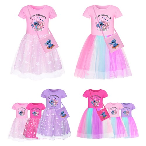 Girls stitch angel dress star - dress,