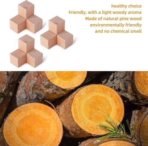 Small wooden cubes - wooden, (500)