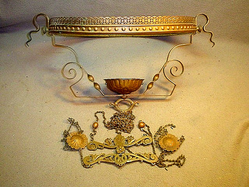 Antique partial hanging - 14'',