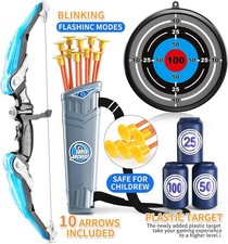 Kids Archery Set Bow & Arrow Target Outdoor Indoor Shooting Game Sport Gift Toy