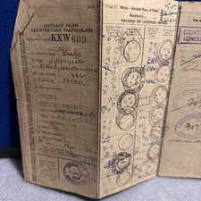 FORDSON VAN 1950 CLASSIC VINTAGE RF60 LOGBOOK MEMORABILIA