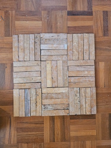 Teak parquet flooring - teak,
