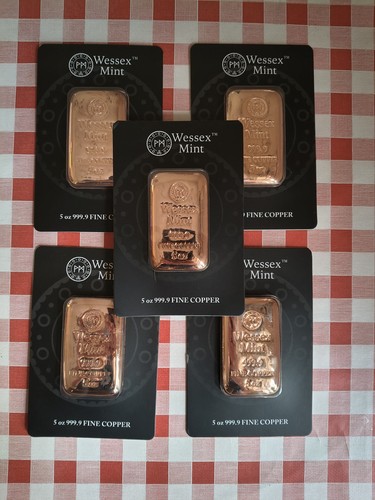 Wessex mint 5oz 999 - 999.9, cast