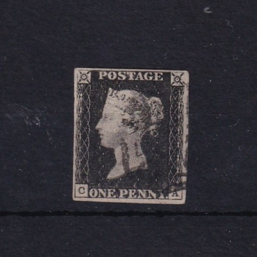 1840 penny black - gb,