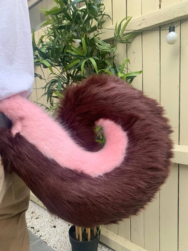 Partial fursuit large burgundy - fursuit,