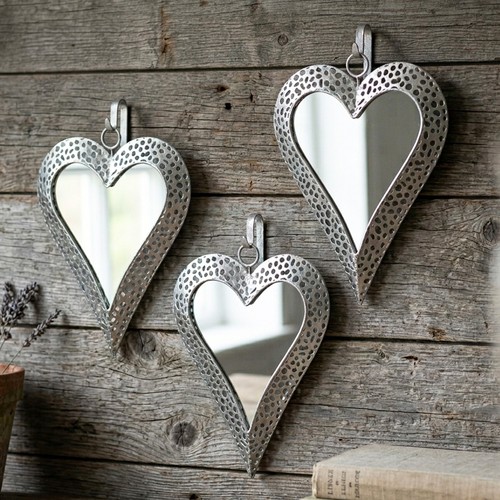 Set silver heart - of, 3