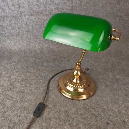 Bankers desk lamp brass style - bankers,
