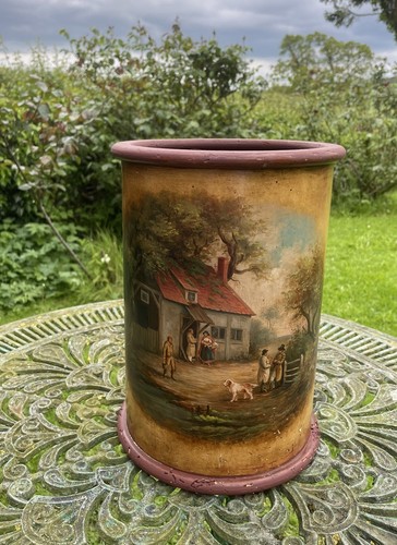 Antique hand painted wooden - antique, hand-painted