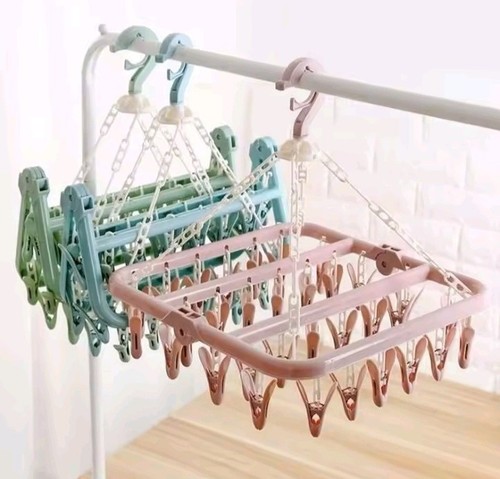 32clips folding clothes hanger - 32clips,