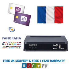 Bis TV Panorama 12 Months Card plus Satellite HD Receiver  for French TV 13 East