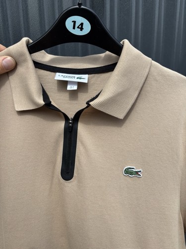 Lacoste men beige cotton - lacoste,
