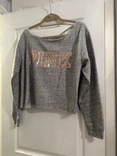 Victoria Secrets Pink Grey Cropped Top Size M