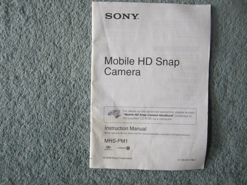 Instruction manual for sony - instruction,