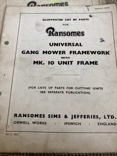 Ransomes universal gang mower - ransomes,