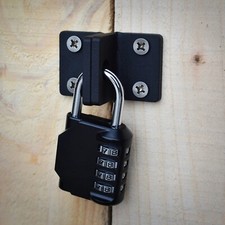 MegaMaxx Extra-Strong Padlock Hasp Locking Bracket Heavy Duty Security Shed Home