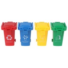 4pcs/set Mini Trash Can Toy