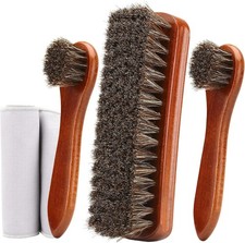 4-Piece Shoe Brush Kit with