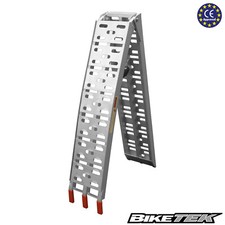 BikeTek Motorcycle Loading Ramp Lightweight Aluminium Motocross Bike Motorbike