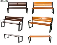 Park Bench Garden Bench Weatherproof Solid 2-3 Seat Braun Garden Furniture Bench