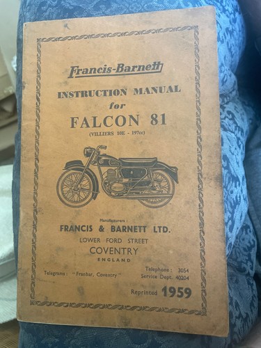 Falcon francis barnett - 81, francis-barnett