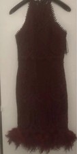  RED Lipsy Dress Size 12 With