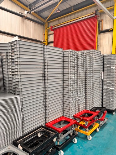 Bakery trays 600x400 grey food - bakery,