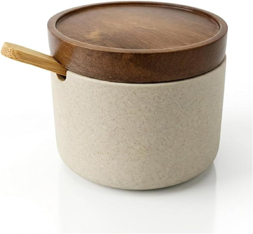 Salt pig ceramic jar with - pig,