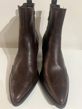 Western chelsea boots in brown