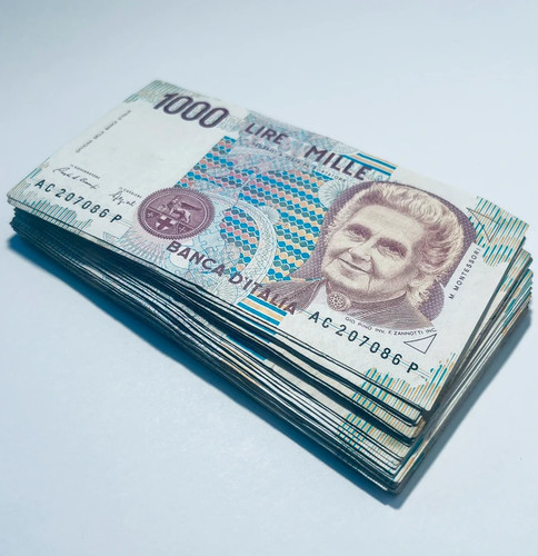 Italy 1000 lira banknotes - italy,