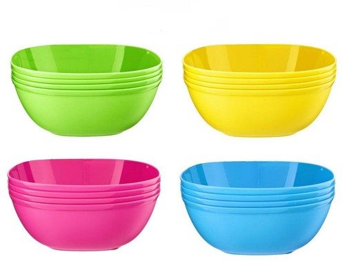 4pk plastic cereal bowls - cereal,