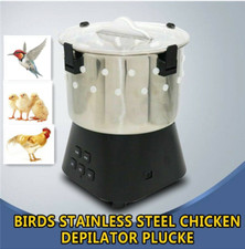 Poultry Plucker Birds Quails Chicken Feather Plucking Machine Stainless Steel