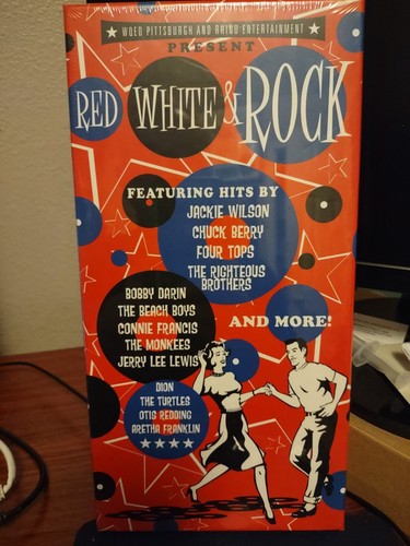 Red white rock box - white, [box