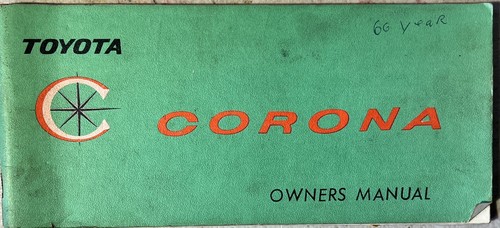 1966 toyota corona owner - 1966,