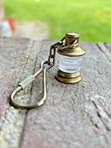 Vintage brass and glass - brass,