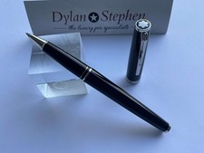 Montblanc Pix Black and Platinum Rollerball Pen ( engraving on clip )