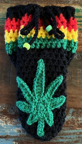 Rasta style willy warmer - warmer., fun