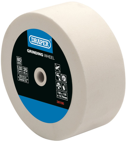 Draper grinding wheel 125x80mm - draper,