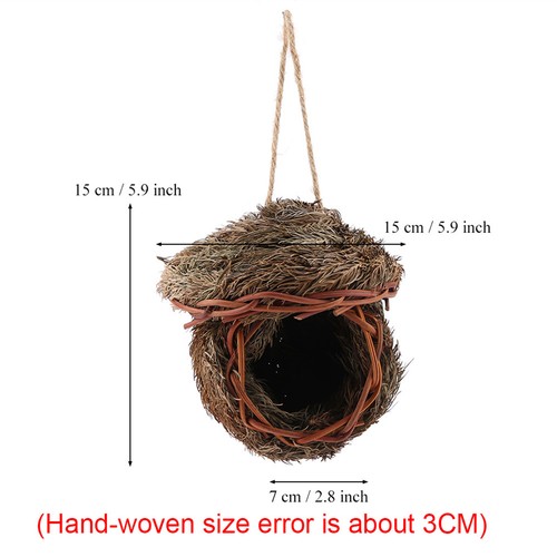 Hand woven bird cage straw - hand,