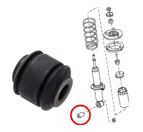 Front shock absorber - shock, bush