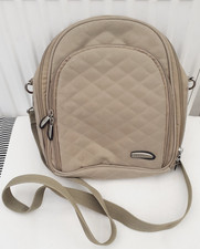 Travelon Olive Green Crossbody Bag.Quilted.Multiple pockets.Nylon.9"x 10"x 2.5"