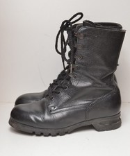 Vintage Czech Army Uk 5 EUR 38 M90 Black Military Leather Combat Assault Boots