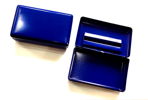 Tobacco tin with - tin, paper