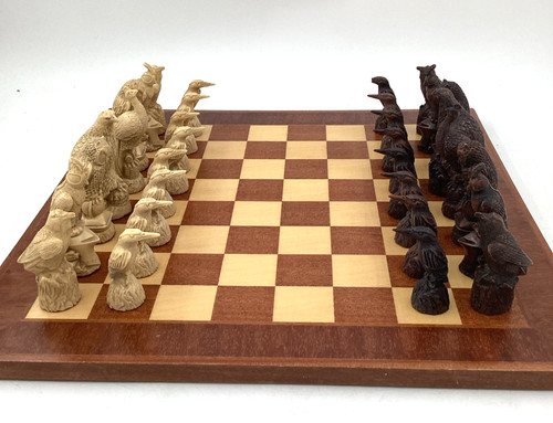British birds chess set - birds, 5.5"