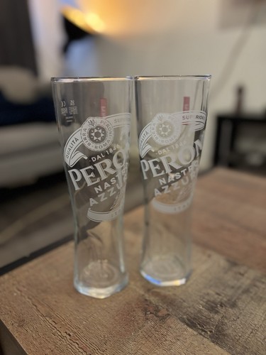 Peroni pint glasses - peroni,